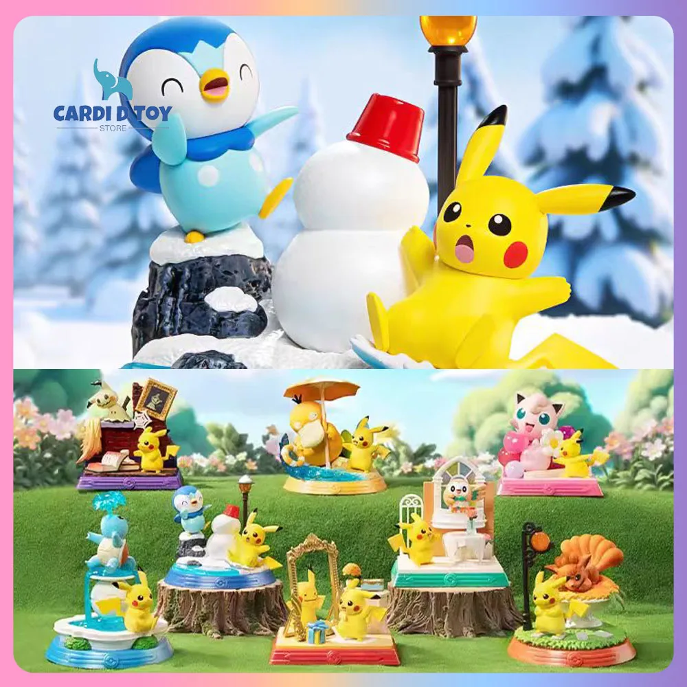 

Новая официальная забавная слепая коробка Пикачу Psyduck, экшн-фигурка, модель сквиртла, Vulpix Mystery Box, украшения, подарок Mimikyu Jigglypuff