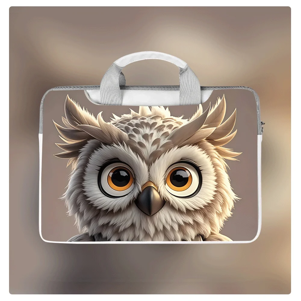 

Водонепроницаемая сумка для ноутбука Owl, сумка-портфель для ноутбука, подходит для ноутбуков 14, 12, 15,6, 16 дюймов, сумка через плечо для ноутбука Apple Dell, подарок