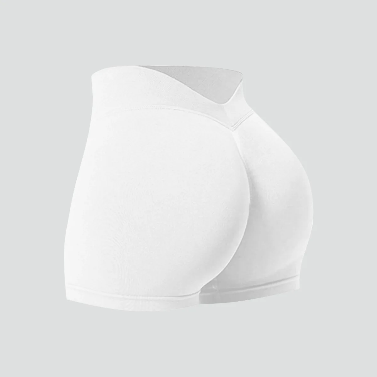Damen Sommer V-Taille Yoga-Shorts Modische und Sexy Laufhose Fitness-Hose Hochelastische Hüftliftende Sportshorts – Detail 31
