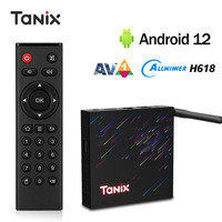 TANIX TX68 Allwinner H618 Android 12.0 Smart TV Box 4G 64G Wifi6 4K HD AV1 2.4G&5G Wifi 2G16G Set Top Box PK Tanix TX6