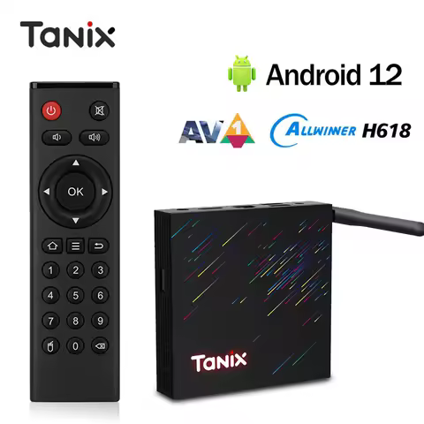 TANIX TX68 Allwinner H618 Android 12.0 Smart TV Box 4G 64G Wifi6 4K HD AV1 2.4G&amp;5G Wifi 2G16G Set Top Box PK Tanix TX6