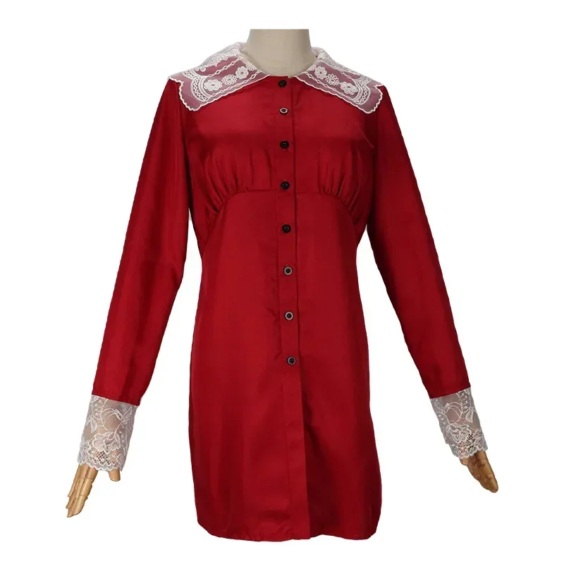Chilling Adventures Of Sabrina Cosplay Costume Red Dress Spellman Spring Autumn Uniform Women Girls Halloween Carnival Suit view 5
