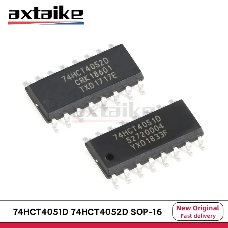 

10PCS 74HCT4051D 74HCT4052D SOP-16 8-channel Dual 4-channel Analog Multiplexer Demultiplexer IC SMD Chip 74HCT4051 74HCT4052