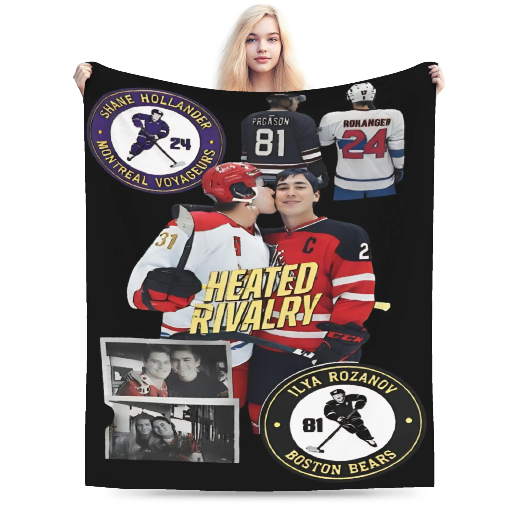 Warm Cozy Blanket Travel Office Ilya Shane Hockey Romance Heated Rivalry Throw Blanket Print  Bedspread For Home Decor