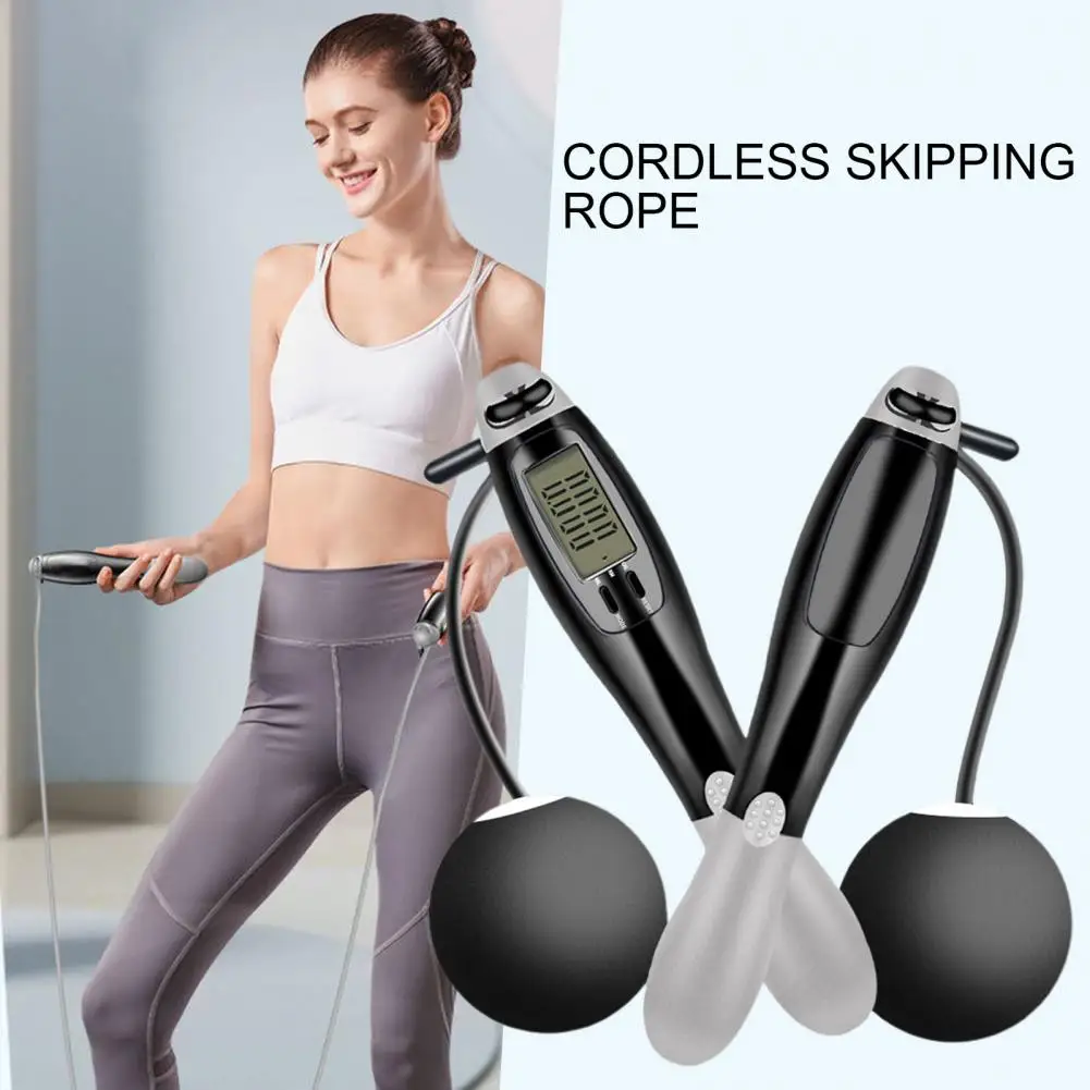 Wireless Skip Rope 1 Pair Flexible Comfortable Grip Free Adjustable  Smart Electronic Cordless Jump Rope for Adult Kids