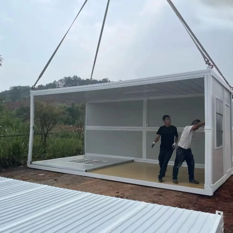 Customized Foldable Container House Thermal Insulation Soundproof Folding Prefab House for Living and Sleeping