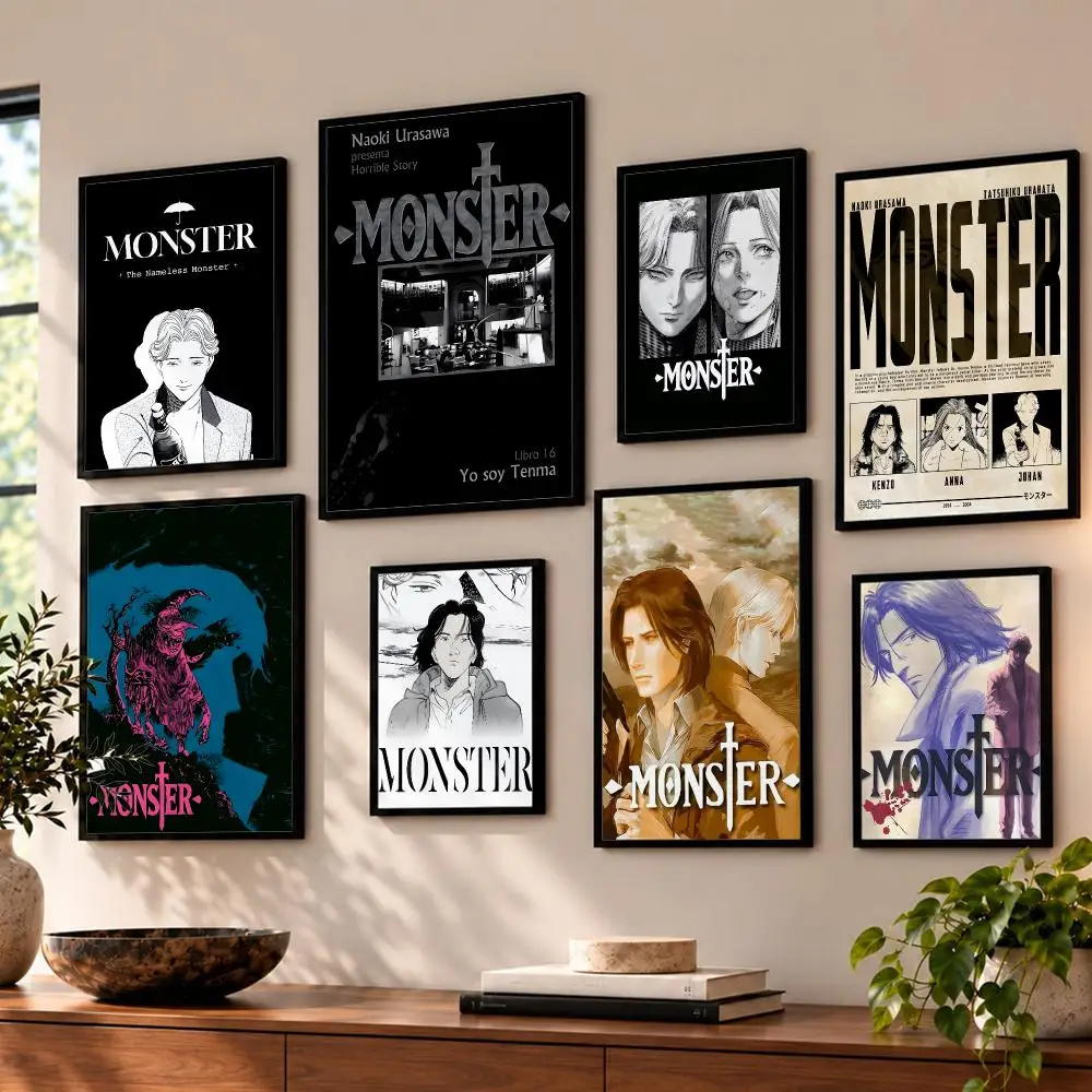 Anime M-Monster Classic Poster HD Home Wall Stickers House hallway Living Room Bedroom Bar Office Decor Art Prints