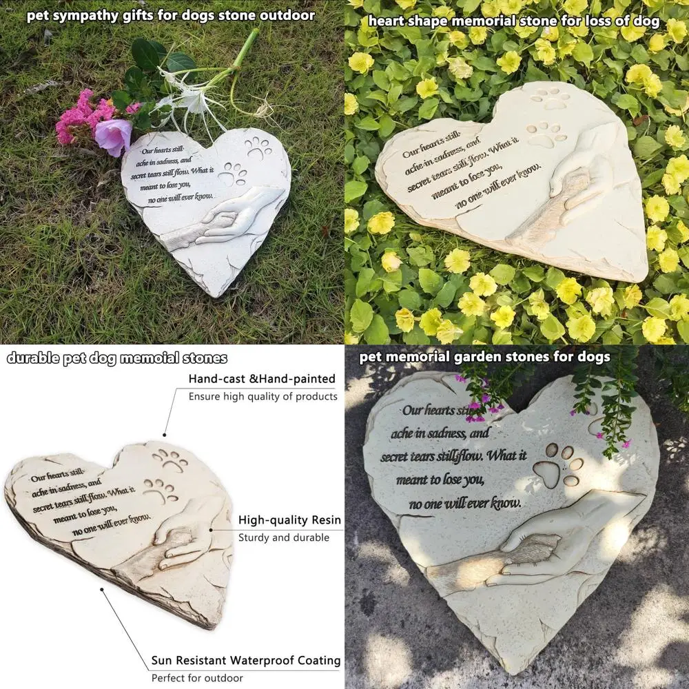 

Мемориальные камни для домашних животных Нью-Йорка, втеря в форме сердца, могильный камень для домашних животных, головные камни, мемориальные подарки, подарки для памяти с символом