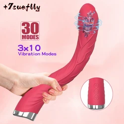 Long Vibrator Dildo Sex Toys For Women Powerful Vibro Magic Wand Clitoris And G Spot Stimulator Female Masturbation Adult Goods