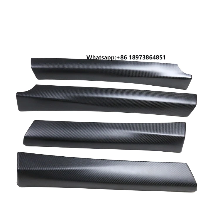 

For MODEL 3 2021+ Dry Carbon Fiber Replacement Door Trim Strip Dashboard Trim Decorative Cover Interior Trim Kit