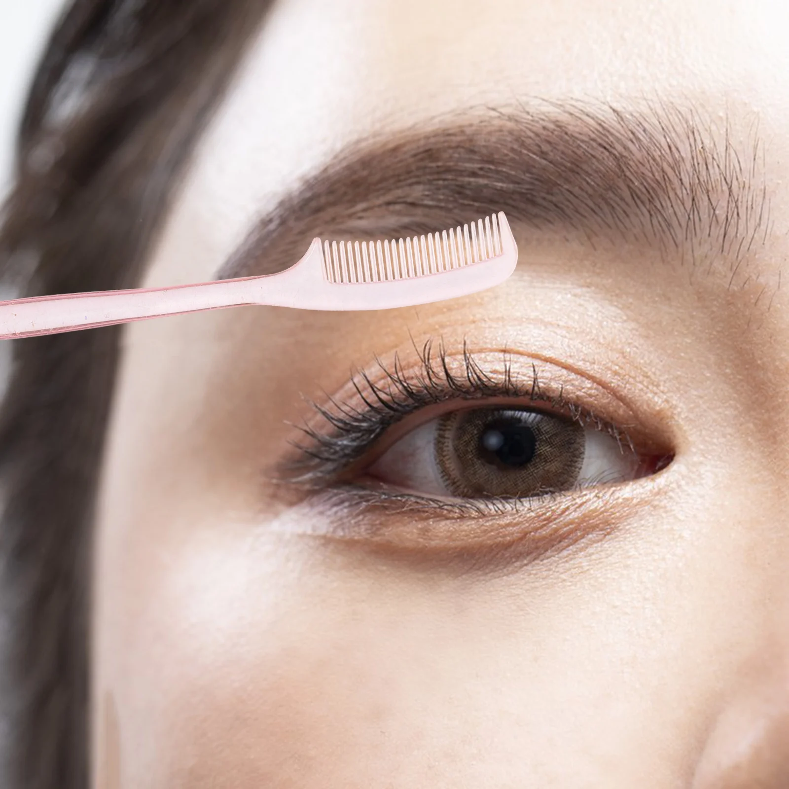NOLITOY 100pcs Eyelash Brush Eyebrow Comb Mascara Lash Lengthening Tool Plastic Brow Lamination Kit Makeup Accessory