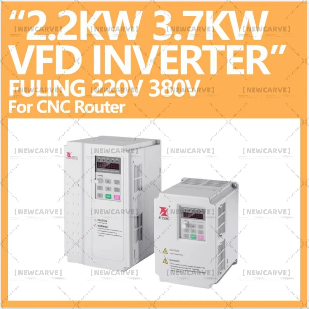 2.2KW 3.7KW CNC VFD Inverter For 1.5KW 2.2KW 3KW 3.5KW Spindle Motor Fuling Variable Frequency Drive 1000Hz 1200Hz 220V/380V