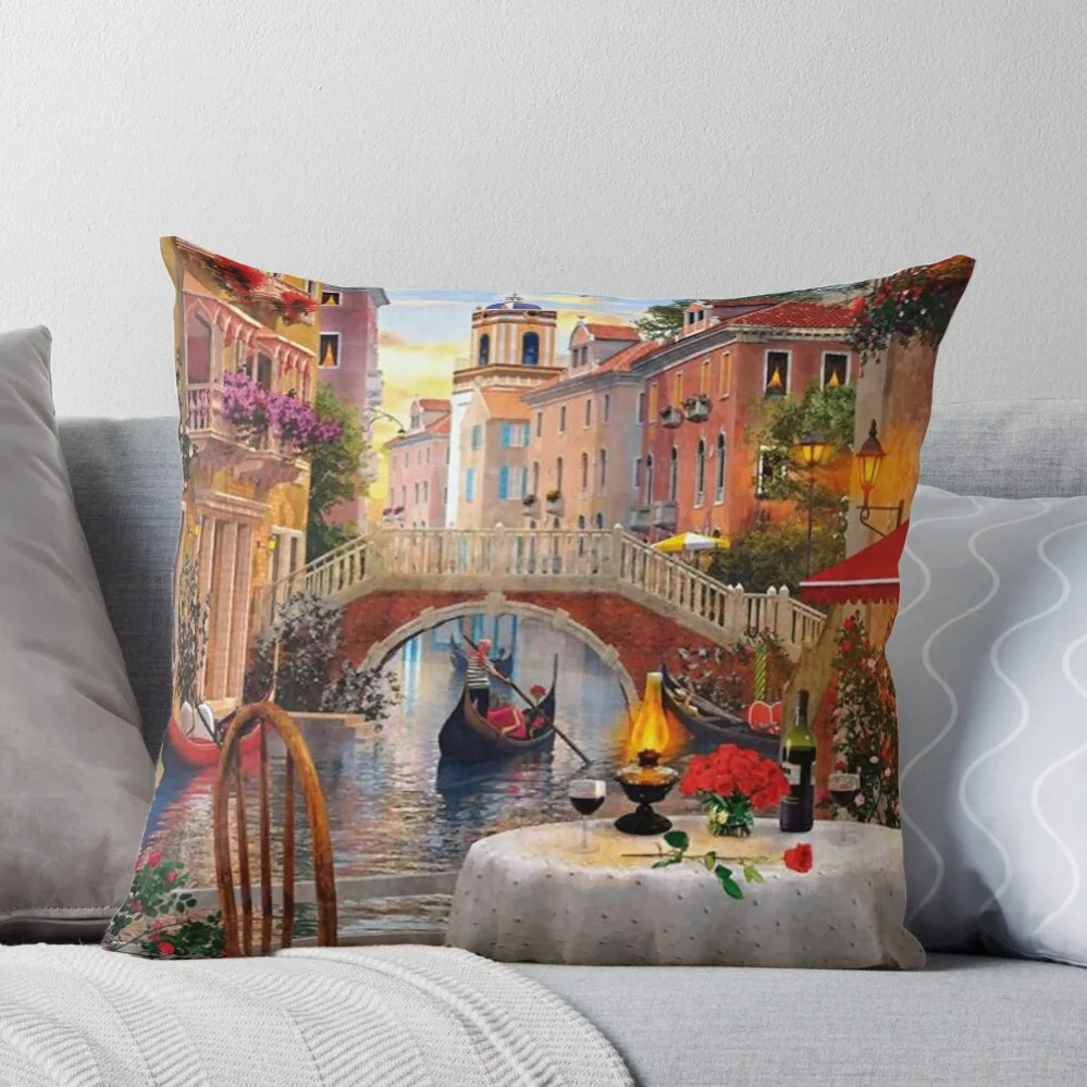 

Venice Scenery Throw Pillow Pillowcases Cushion Covers Sofa Cushions Sofa Cushion Pillow Covers Decorative