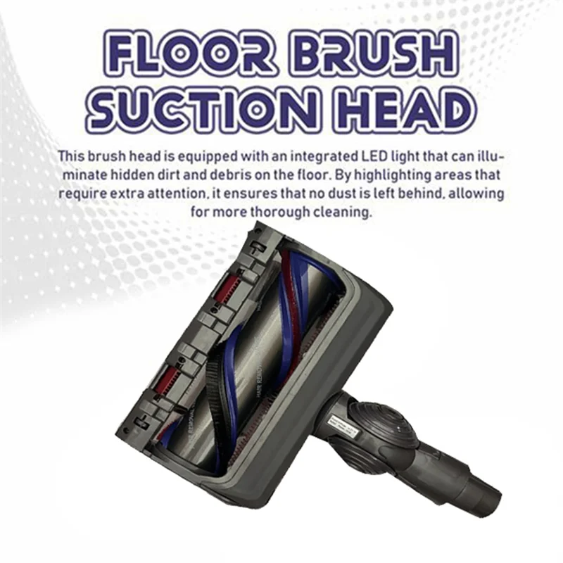 

【Popular】Quick-Release Anti-Tangle Cleaner Head For Dyson V7/V8/V10/V11/V15 Vacuum Attachments With Switch Lock For Hardwood Flo