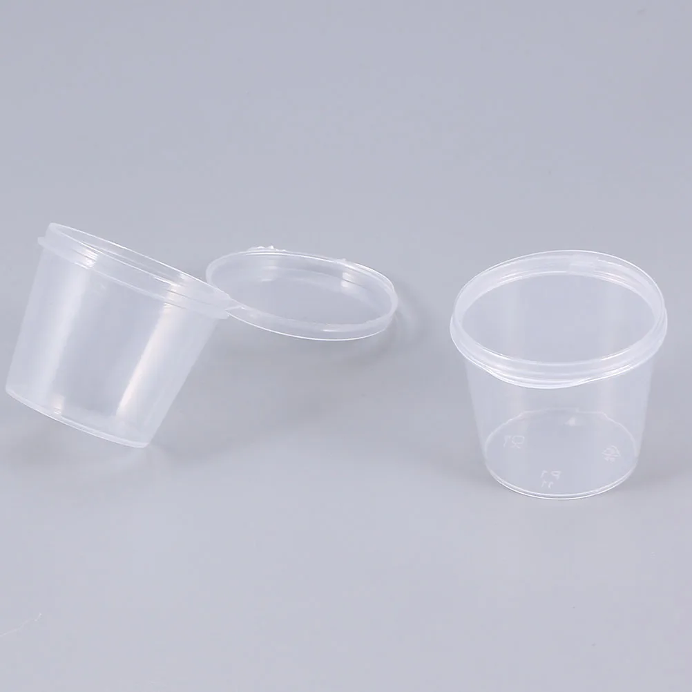 

Seasoning Box Lids Portion Cups Plastic with Clear Container Disposable Measuring