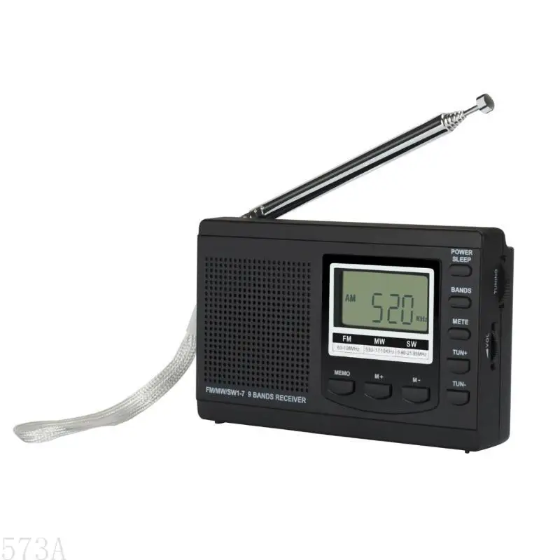 573A Przenośne mini radiowe radio cyfrowe FM/MW/SW COURK MINI FM RADIO