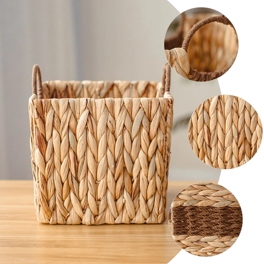 

Woven Snack Multi-Use Basket For Kitchen Pantry Fruit Vegetable Organizer Decorative Home Use Bread Egg Container