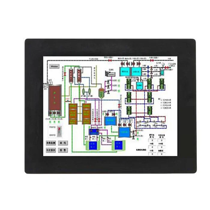 12 inch dual core resistive embedded touch screen panel PC industrial touch single PC All In One computer