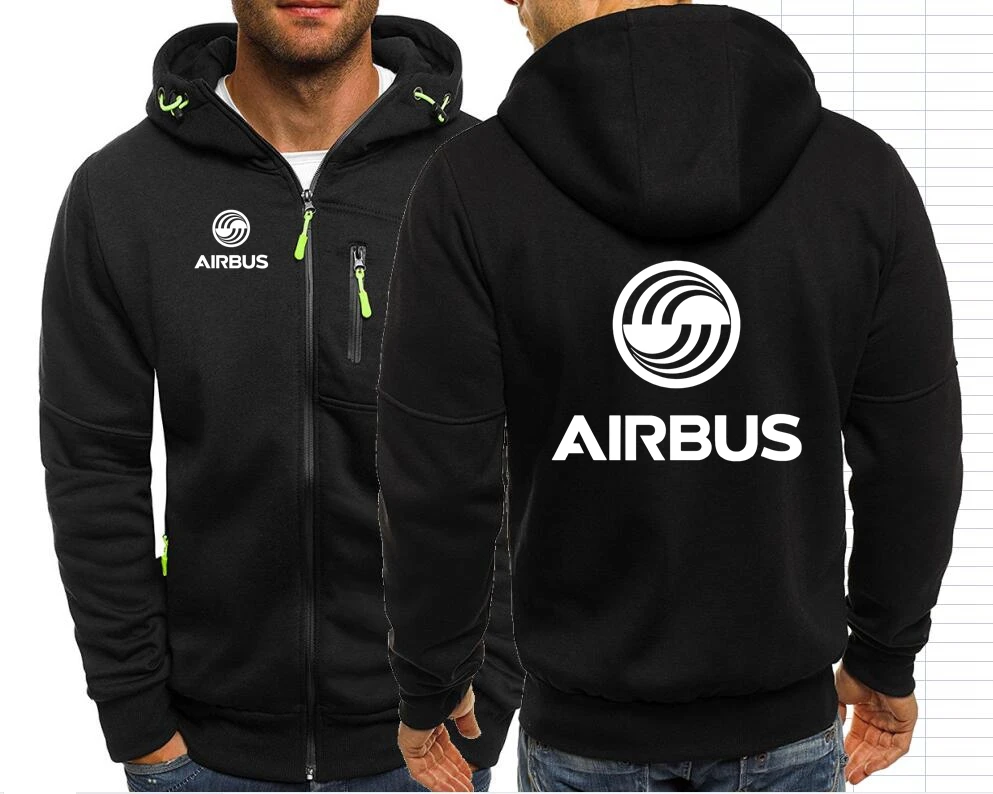 AIRBUS AVIATION Flight Men Jackets Hoodies Coats Airbusfan A320 Zipper Sweatshirts Male Fashion Jacket Mens Clothing Outerwear