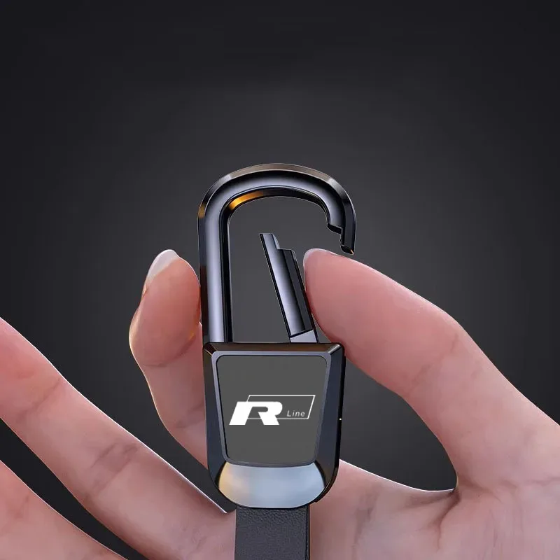 Cup Holders 2026 For Volkswagen VW Rline Logo Beetle MK6 GTI GTD Golf 7 Tiguan Touareg Polo CC Jetta Metal Car Keychain Keyring - view 2