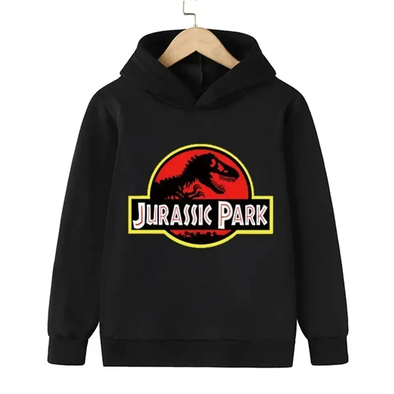 2-13 Years Old Kids Dinosaurs Hoodie Children's Spring Autumn Long Sleeve Sweatshirts Jurassic World 3 Fashion Casual Hooded Top