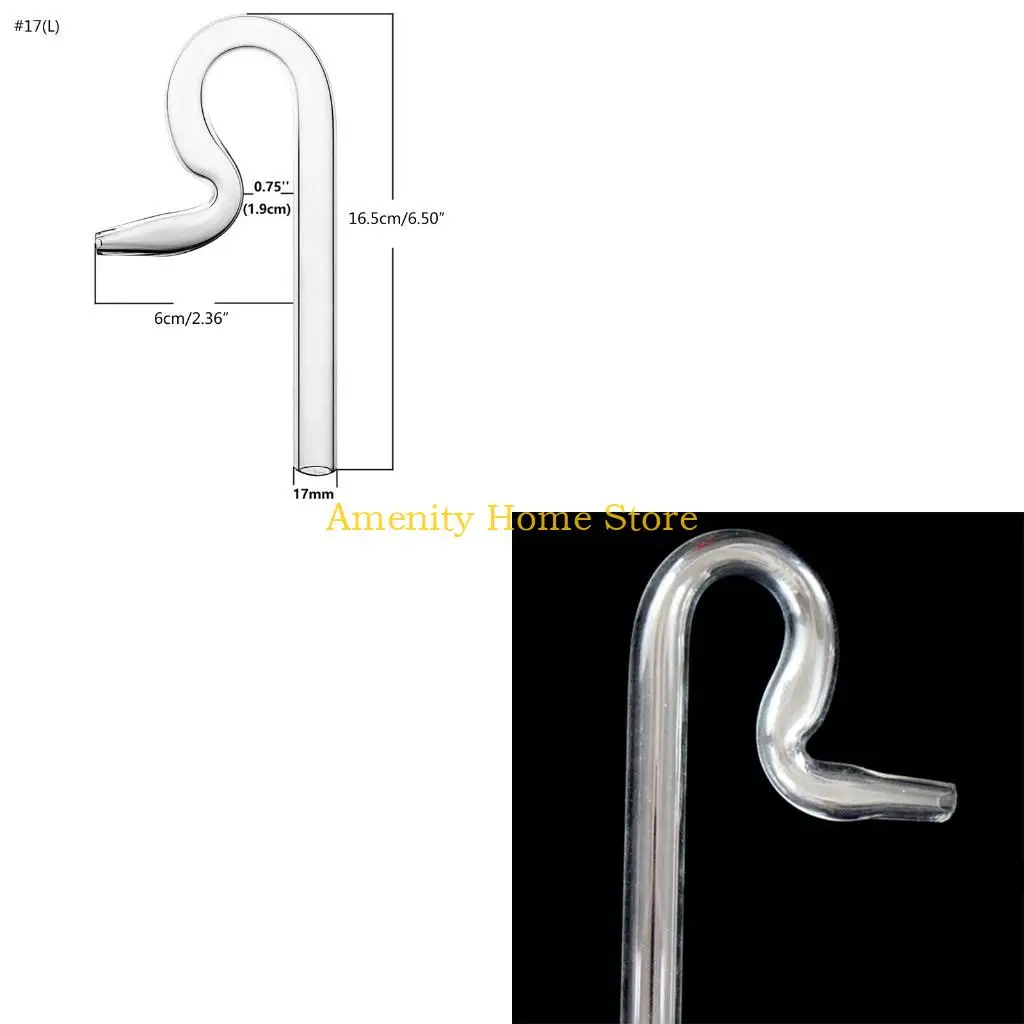 F26C Glass Jet Outflow Pipe 3 Sizes Match with Different Size Filter Tubing