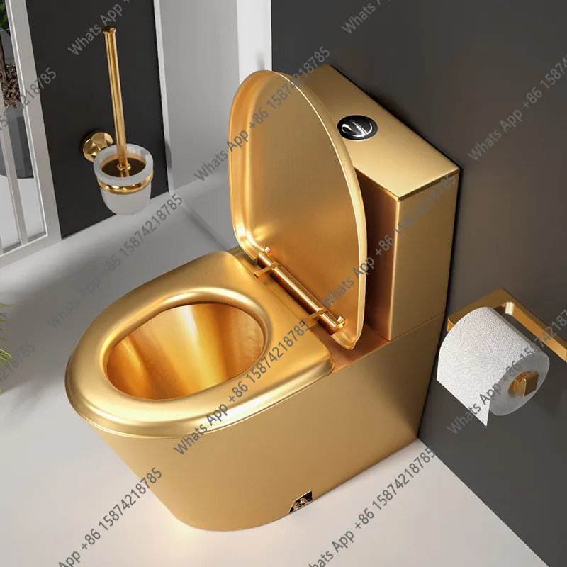 Gold stainless steel toilet light luxury bar toilet toilet deodorant personalized custom creative