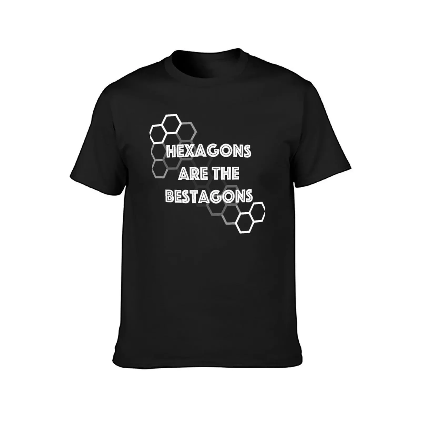 Hexagons are the Bestagons T-Shirt customs anime clothes oversized cotton graphic tees men clothings