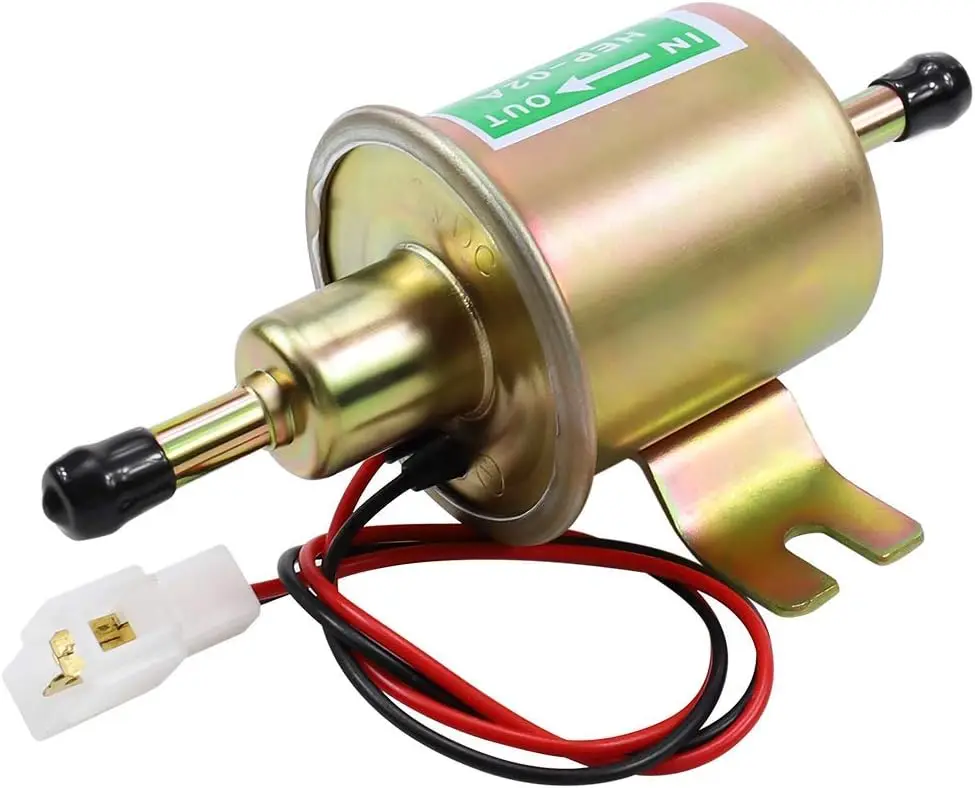 Elektrische Kraftstoffpumpe, 12 V, elektrische Übertragung, universelle Niederdruck-Gas-Diesel-Übertragung, Inline-Kraftstoffpumpe, 2,5–4 psi, HEP-02A für Rasen