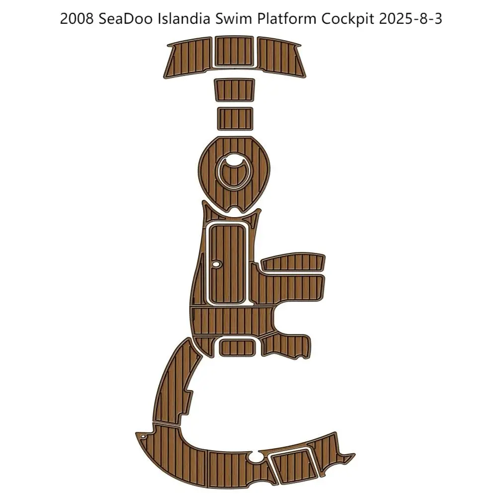 

2008 SeaDoo Islandia Swim Platform Cockpit Pad Boat EVA Foam Faux Teak Floor Mat SeaDek Gatorstep Style Self Adhesive dsn9g3jd