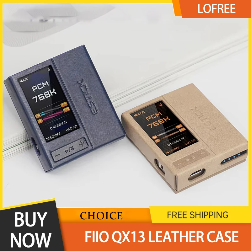 

Кожаный чехол Fiio SK-ESTICK и QX13, портативный оригинальный магнитный защитный чехол, специальный защитный чехол для ушного усилителя с декодированием