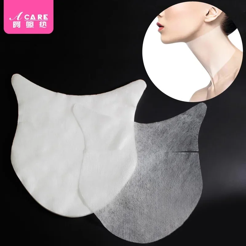 DX01/Máscara para el cuello/A1PQ7-Hoja de máscara para el cuello Tencel fácil de usar, máscara de papel para Spa desechable, compresa húmeda, cuidado portátil del cuello