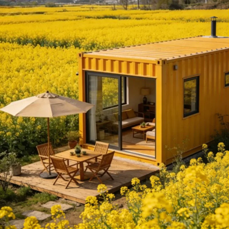 Luxury Mobile Prefab House 20ft 40ft Double Wing Prefabricated Folding Homes 2 3 Bedrooms Modular Expandable Container House