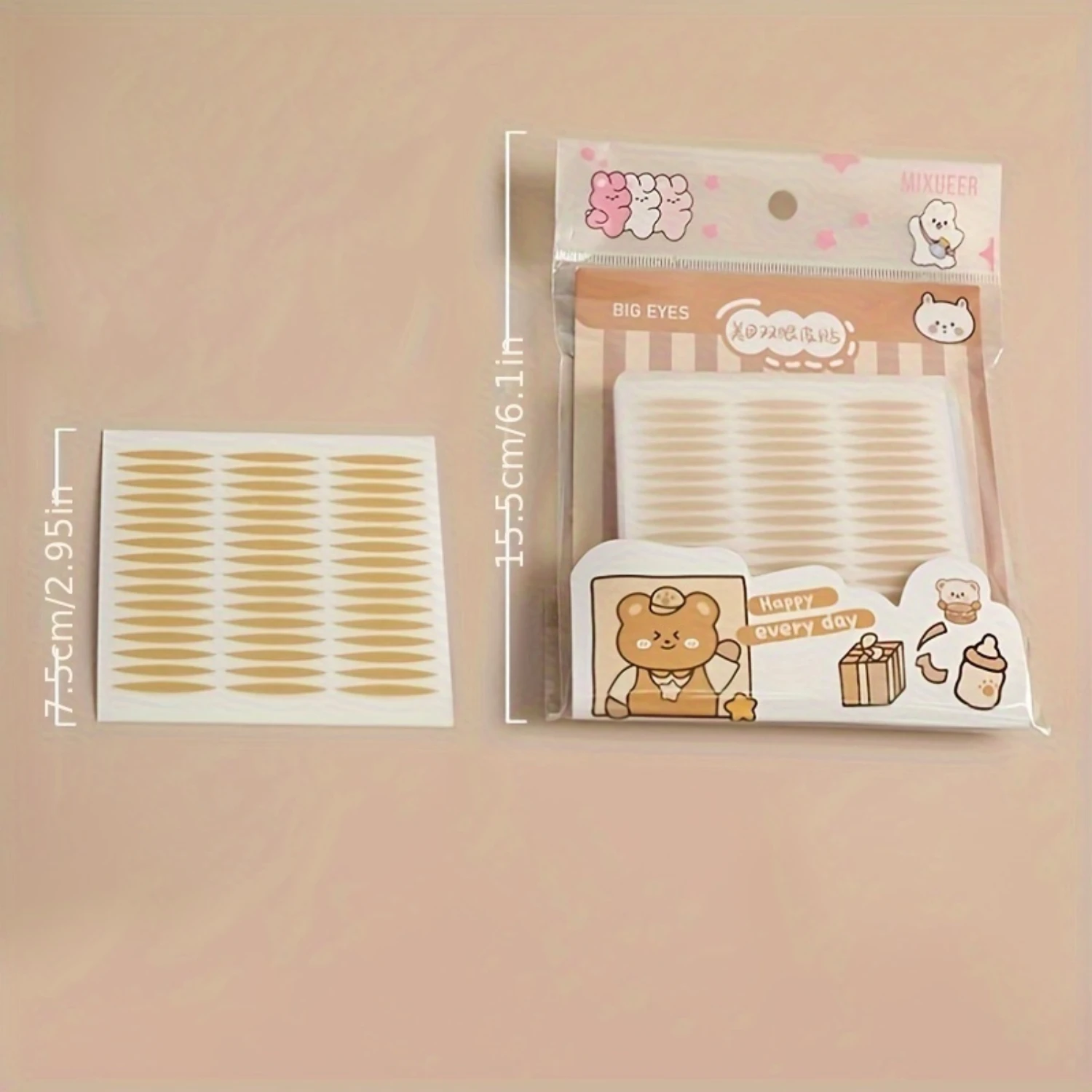 Double Eyelid Tape Stickers for Instant Eye Lift - Natural Look for Monolids & Uneven Eyelids, Easy Application Makeup Tool