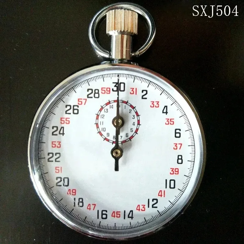 Stainless Steel Mechanical Stopwatch Professional Sports Timing Running Timer Handheld Stopwatch Metal Case