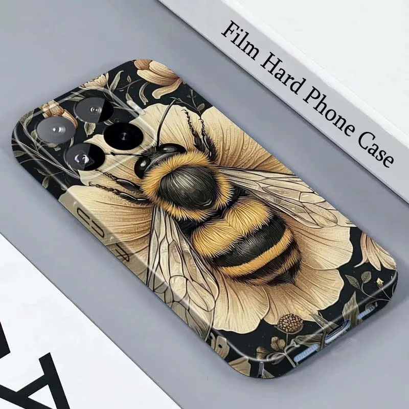 Capa Rígida para Celular Bee On Flower Bloom For Honor Play Magic 8 7 6 X9d X9c X9 X8b X8A X8 500 200 X50 X60 Lite GT Pro