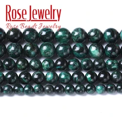 AAAAA Natural Green Emerald Gemstone Beads Green Stone Round Loose Beads For Jewelry Making DIY Bracelets Necklaces 6/8/10mm 15