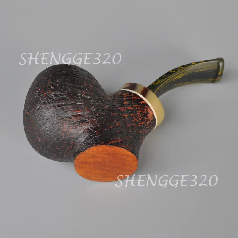 اليدوية براير الجذر خشبية جليسة التبغ الأنابيب البلياردو السلطانية الحرة نمط كمبرلاند قصيرة الجذعية تصفية مجانية #5