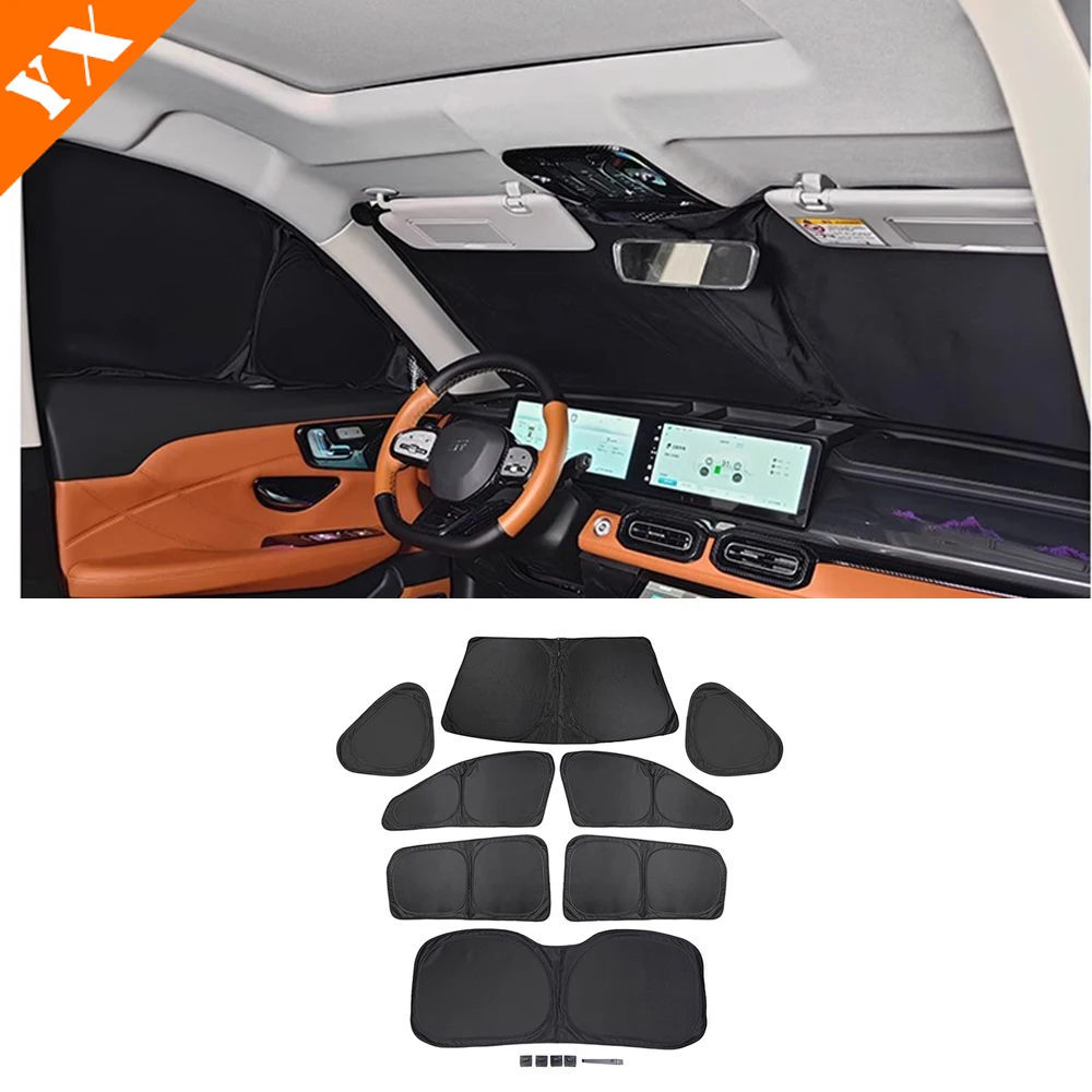 

For Jetour x70 plus 2025 2026 car accessories Car Sunshade Thermal Insulation,Non Transparent Sunshade,Window Sun Protection