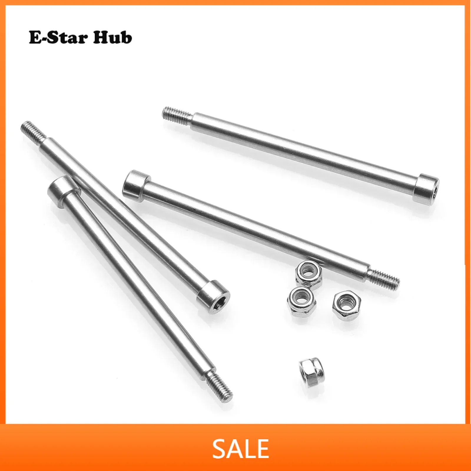 

For X-Maxx 4*56mm Steel A-arm Pin with M3 Nut Repair RC Car Accessories DIY Parts