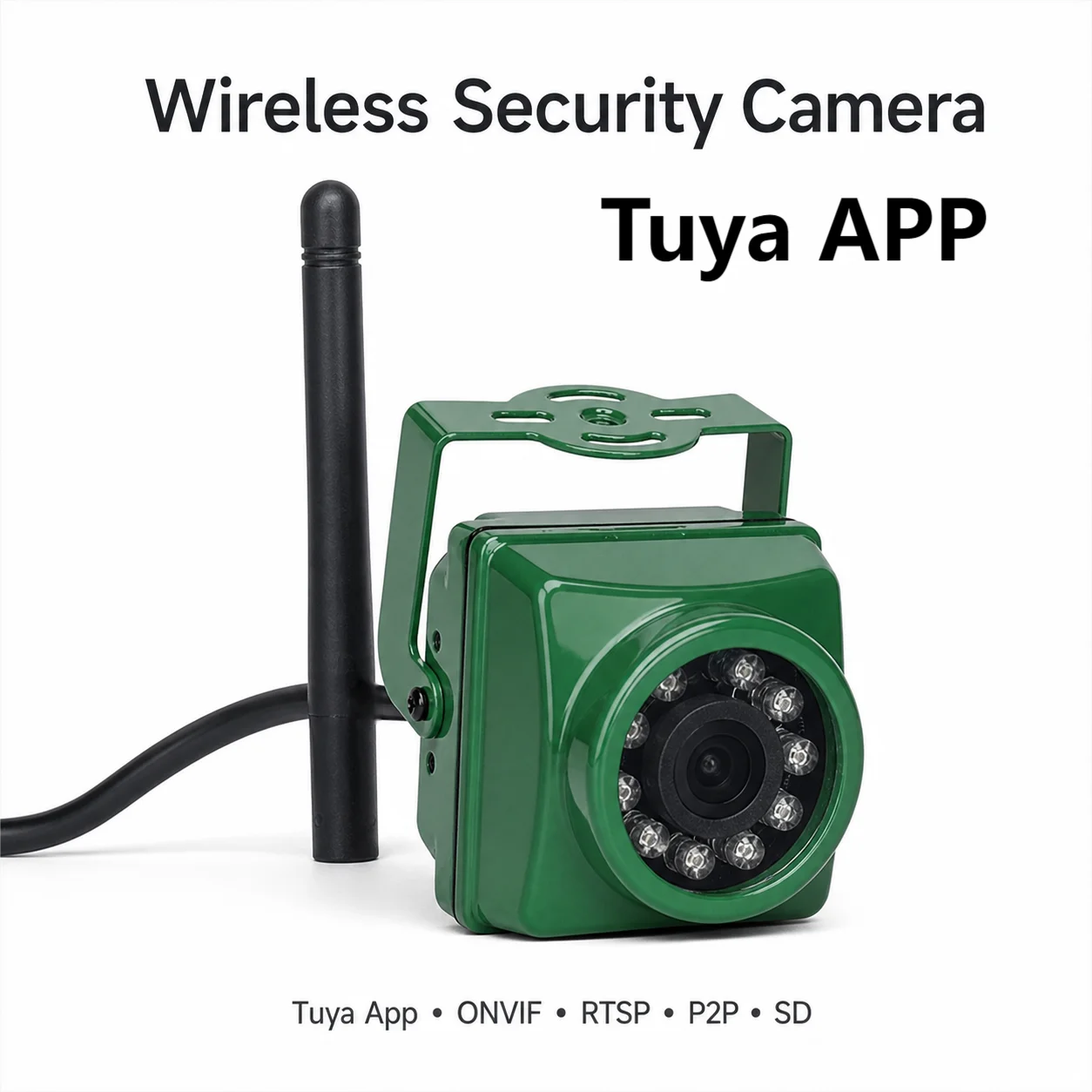 Tuya Grüne Vogelhaus-Kamera-Set Audio 4MP 2MP Nachtsicht Outdoor Mini IP-Kamera Haustier-Nest Vogelbeobachtungskamera Wasserdicht IPC
