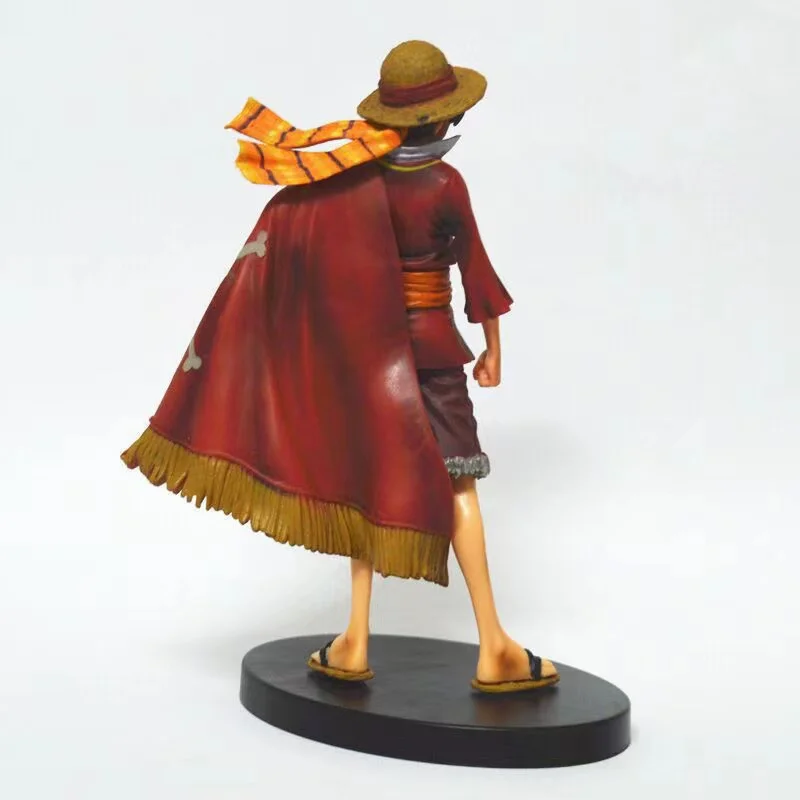 17cm High quality 15th Anniversary One Piece Banpresto D Luffy Standing Ver. PVC Action Figure Collection Model Toy