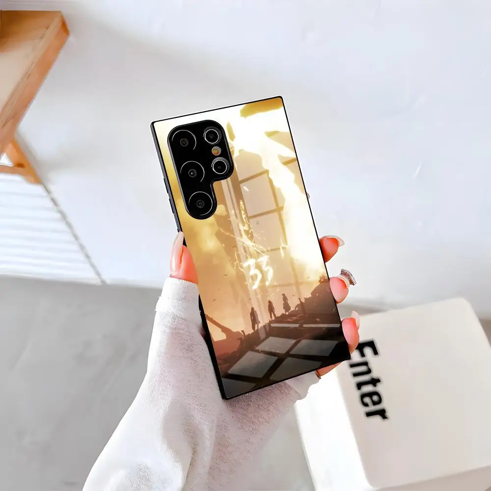 Clair Obscur Expedition 33 Phone Case For Samsung A57 A37 A33 5G A54 A36 A35 A56 A52 A17 Shockproof Glass Cover