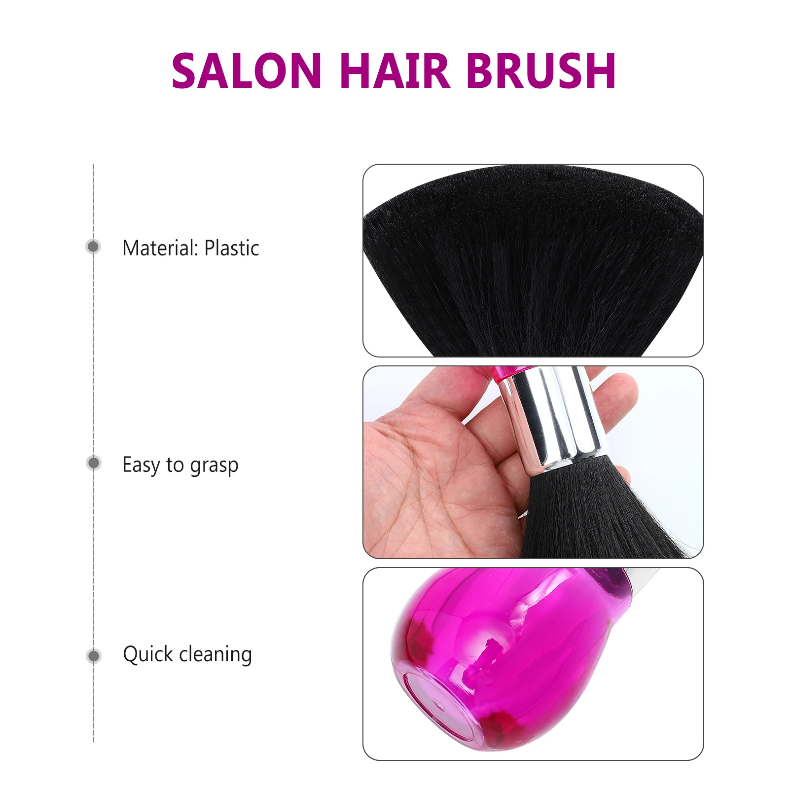 

Hairdressing Cleaning Brush Soft Neck Duster Plastic Sponge Salon Barber Supplies Broken Hair Remover Shaving Tool High