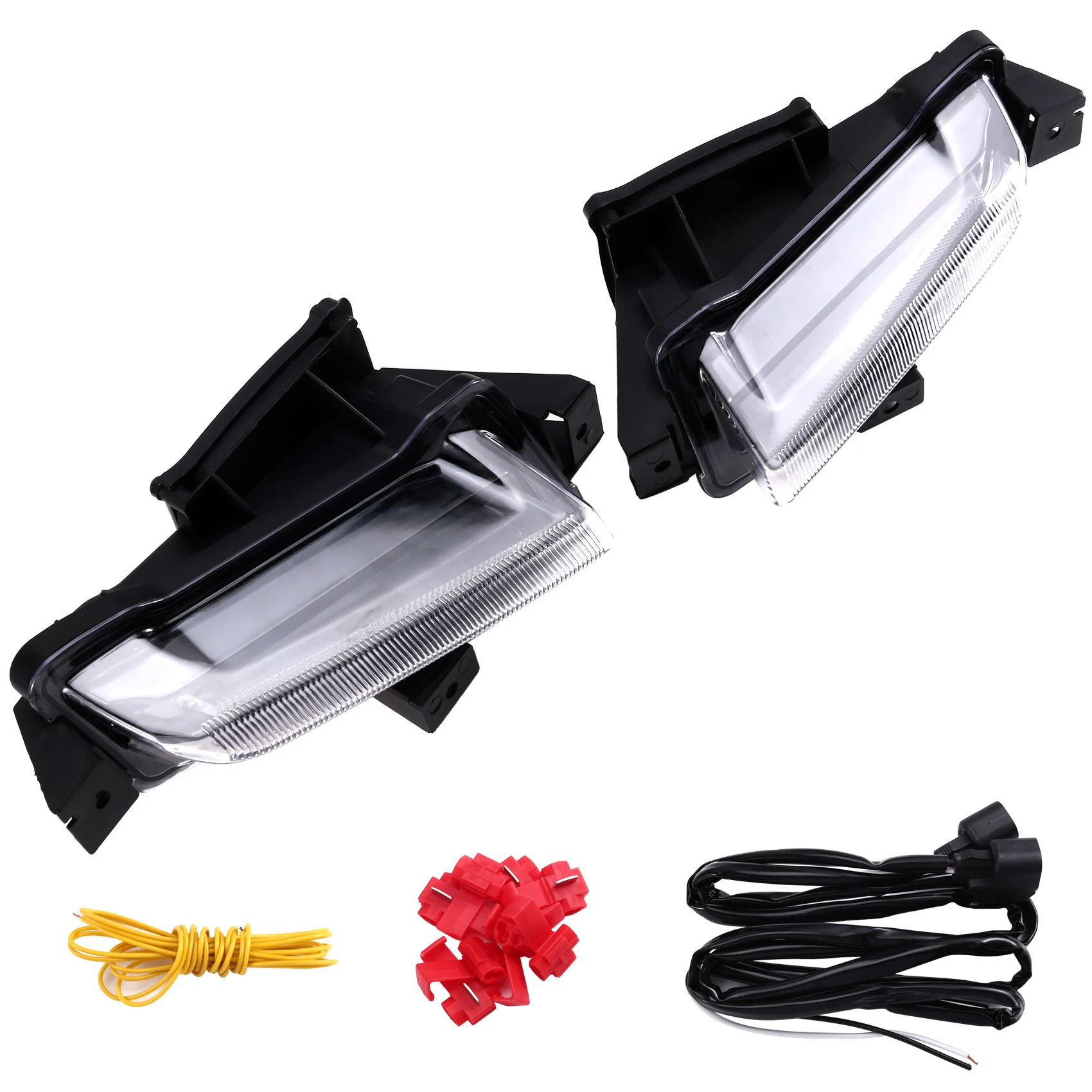 

For Chevy Camaro ZL1 RS 1LT Fog Light White Daytime Running Light Yellow Turn Signal 2016 2017 2018 2019-Boom