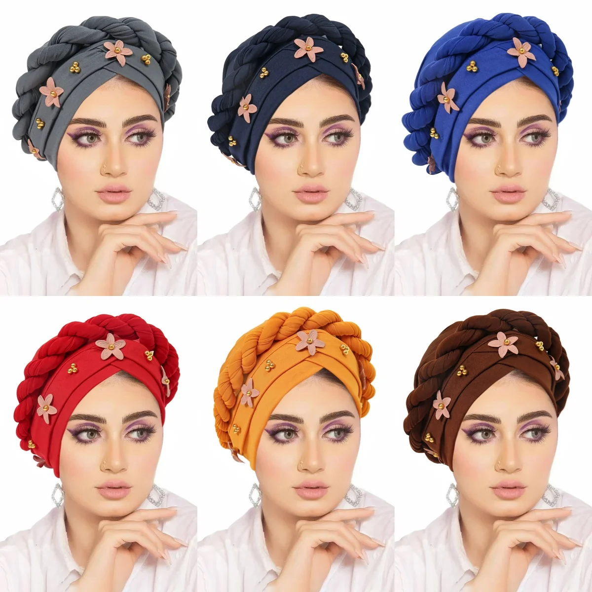 

Новые индийские женские косы, мусульманский капот, хиджаб, химиотерапия, повязка на голову, шарф, исламская раковая арабская шляпа, тюрбан для выпадения волос, Mujer