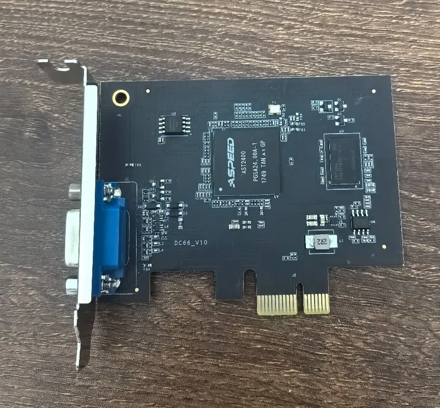 AST2400 Graphics Card PCIe X1 VGA Local Display, Suitable for Windows Linux FreeBSD FreeNAS Solaries (without IPMI)
