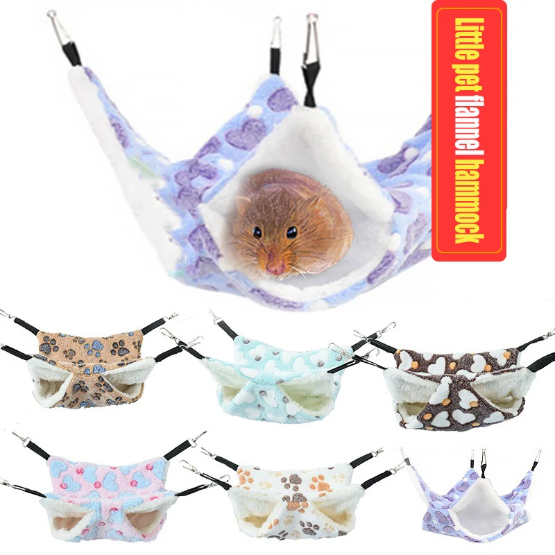 Hamster-Hängematte, Nagetier, Hamsterbett, Ratten, Zubehör für Ratte, Hängematte für Ratten, Hängematte für Nagetiere, Meerschweinchenhaus CXW04 – Detail 1