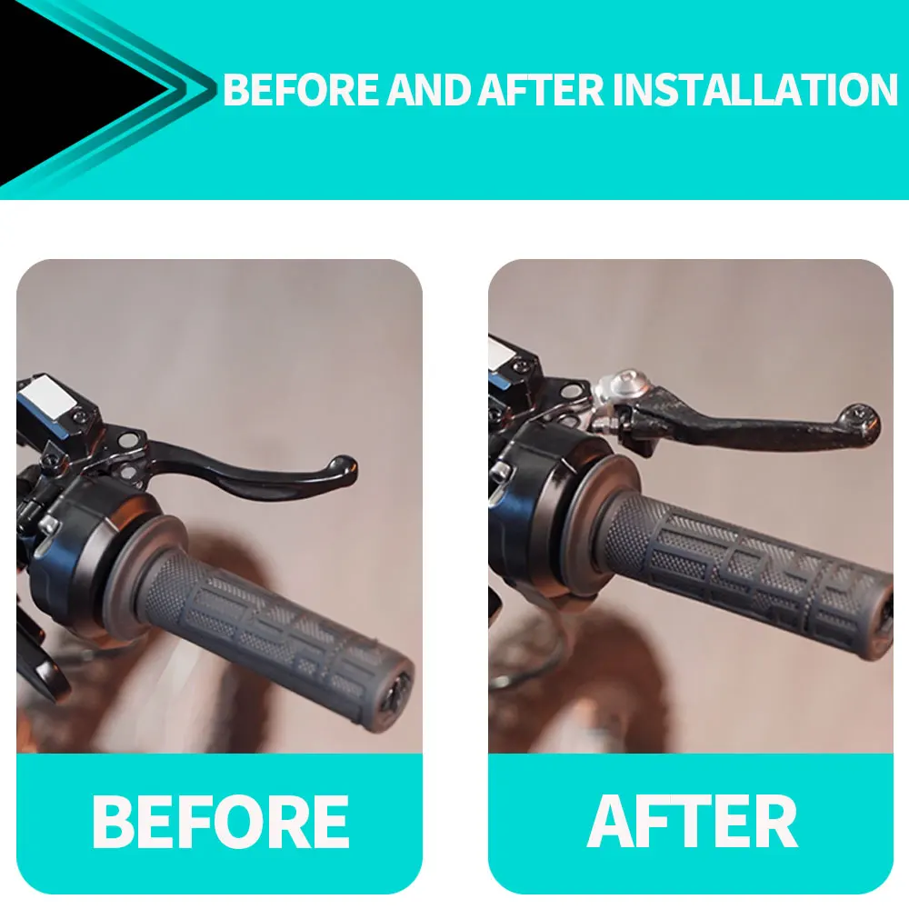 Immagine 7: Funparts Set leve freno frizione moto manubrio pieghevole in fibra di carbonio per accessori moto Surron Lightbee S/X