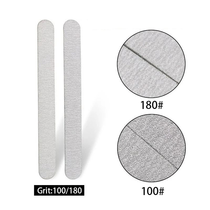 Einweg-Nagelfeile aus doppelseitigem Holz, Körnung 100/180, Nagelpolierwerkzeuge für Zuhause